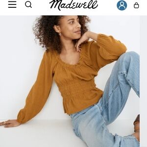 Madewell Women's Golden Blouse